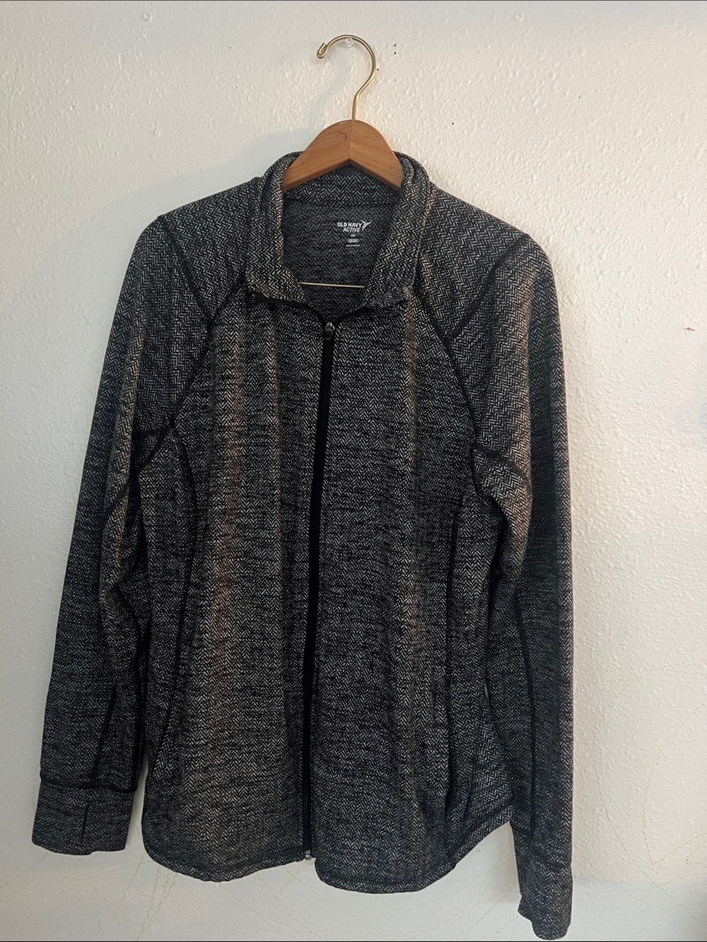 Old Navy Gray Full-Zip Utility Jacket